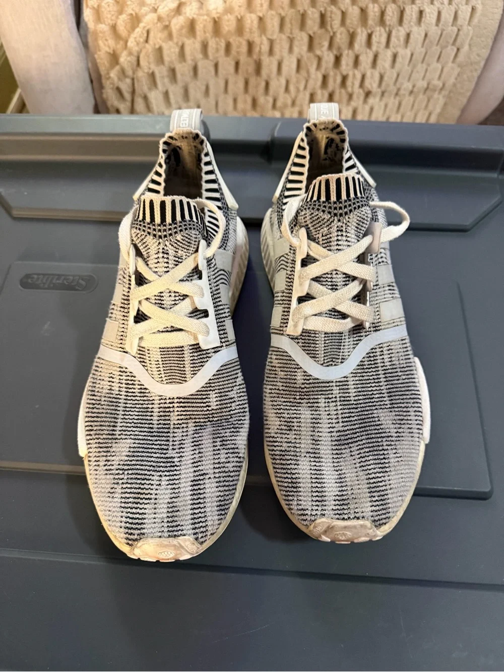Adidas NMD_R1 Primeknit (Oreo / Glitch Camo) BY1911 Men’s Size 10.5 (2017)